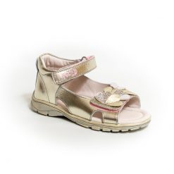 virág rátétes supinált gyerekszandál valódi bőrből